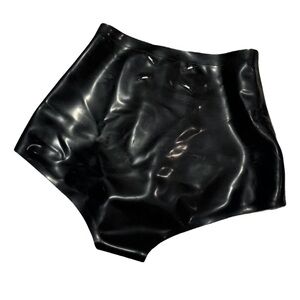 NWT Maison Margiela high waisted latex shorts